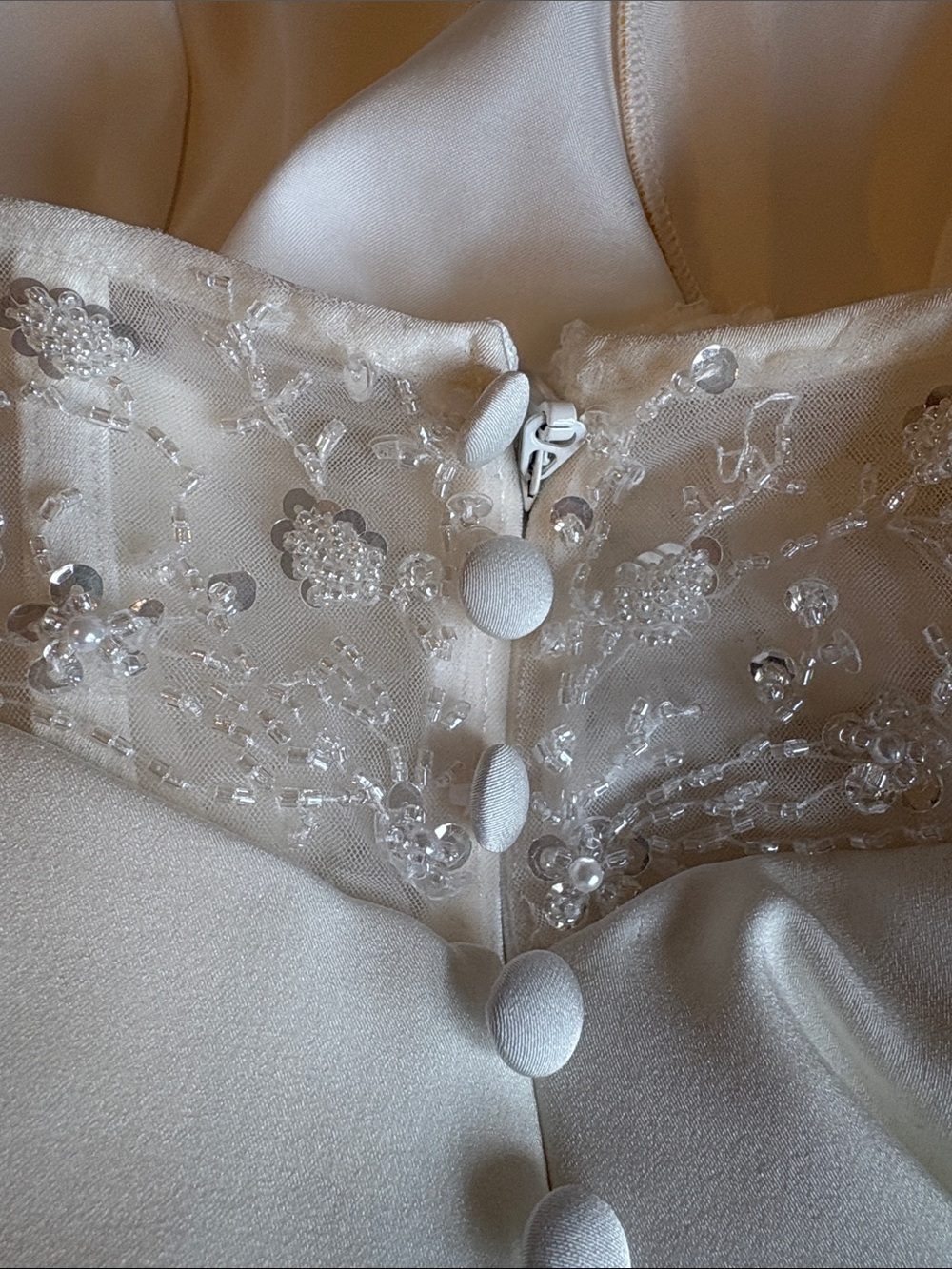 AZAZIE Marisela Diamond A-Line Sequins Crepe Back Satin Dress Size 10 - Picture 10 of 10